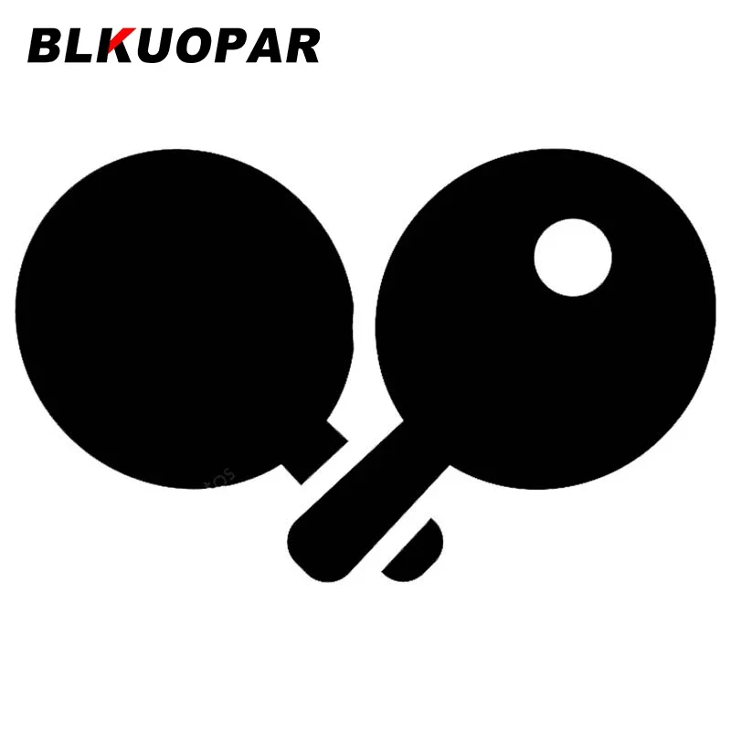 

BLKUOPAR for Crossed Ping Pong Rackets And Ball Car Sticker Personality Scratch-Proof Decal Creative Trunk Bumper Laptop Decor