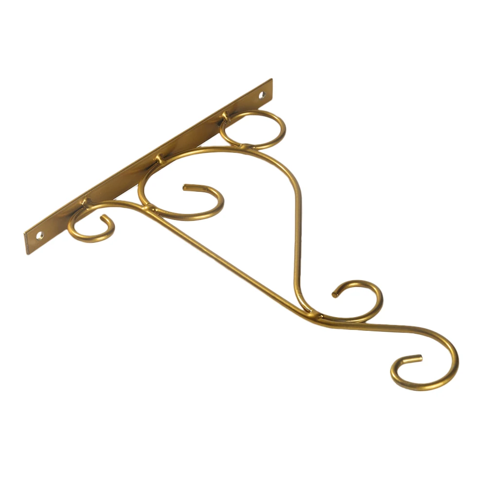 Stand Balcony Plants Bathroom Flower Pot Hook Wall Hanging Bracket Garden Landscaping Home Classic Iron Romantic European Style