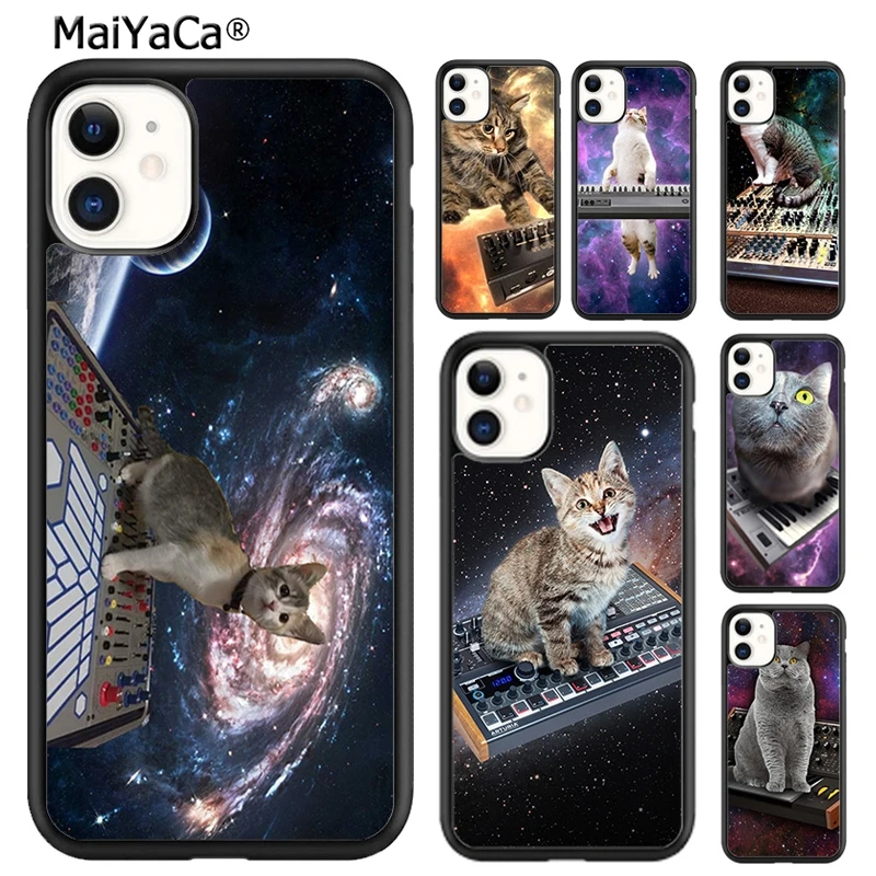 MaiYaCa Synth Synthesizer cat Pattern Phone Case Cover For iPhone 16 15 SE2020 6 7 8 plus 11 12 mini 13 14 pro max  coque