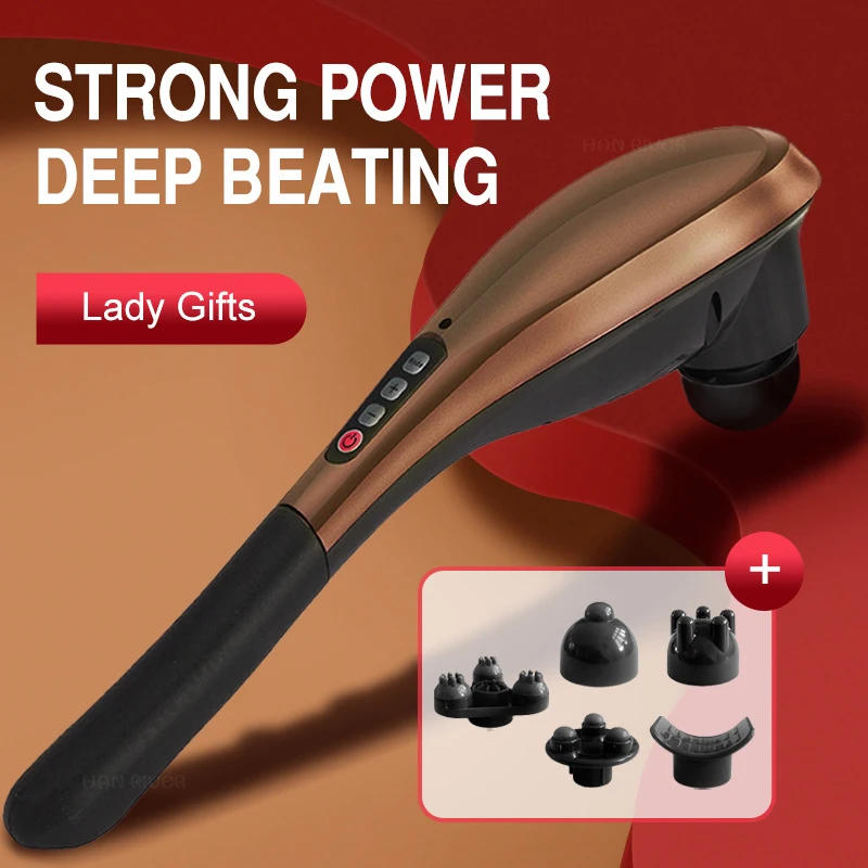 

Беспроводной электрический вибрационный массажный молоток, массажер для плеч и талии.