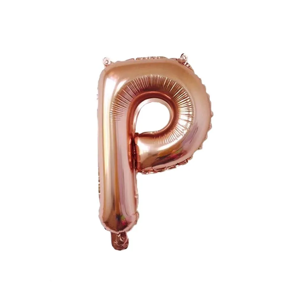 

16inch HAPPY EASTER Letters Foil Balloon Set Decorative Balloons Festival Decoration Party Supplies (Rose Gold)