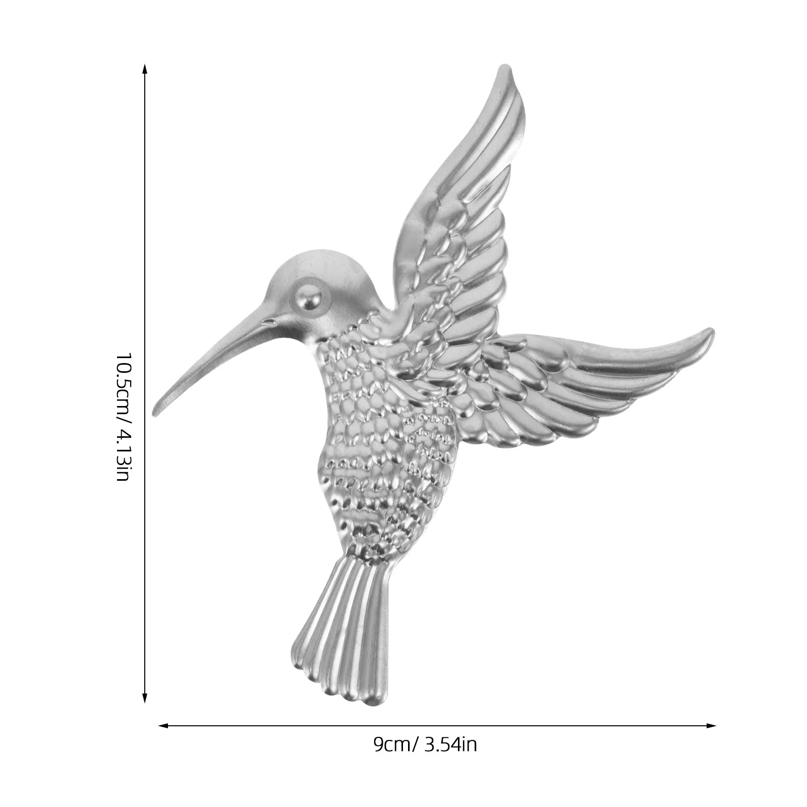 10Pcs Metal Wall Decor Blank Bird Metal Wall Hanging Home Decor Hummingbird Living Room Patio Decoration