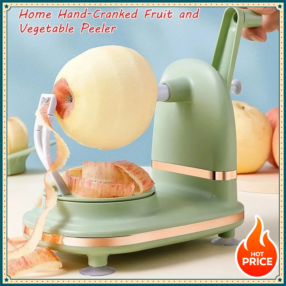 

New household hand-crank rotary fruit/vegetable peeler, stainless steel blade apple peeler, peeler, grater