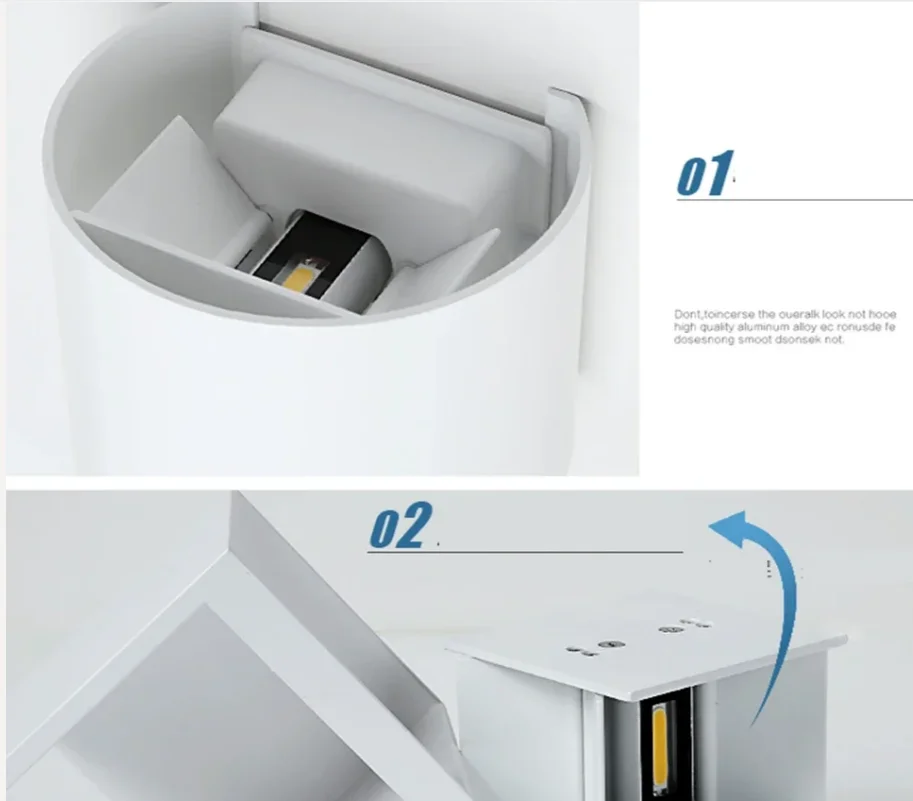 

Бра Luminaria Светодиодные настенные светильники Открытый современный светильник из кованого железа 110-220 В Простая лампа