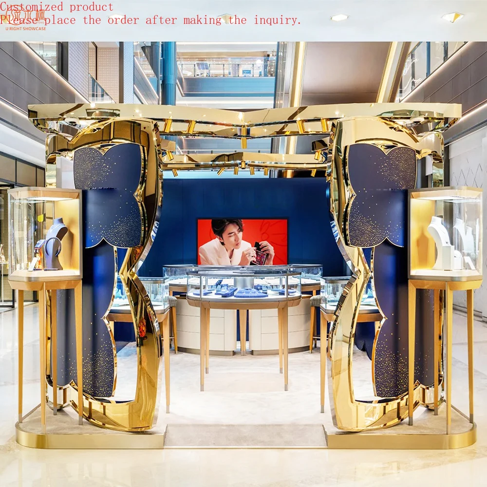 

Custom.Jewelry Kiosk Luxurious Creative Display Custom Exhibition Watch Cabinets Manufacturer