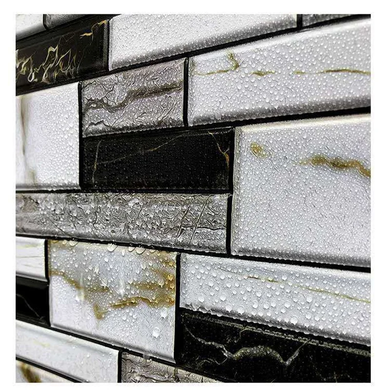 

G6-10PCS Self Adhesive Tile Wall Sticker For Kitchen Cupboard Bathroom Wallpaper Wallpaper