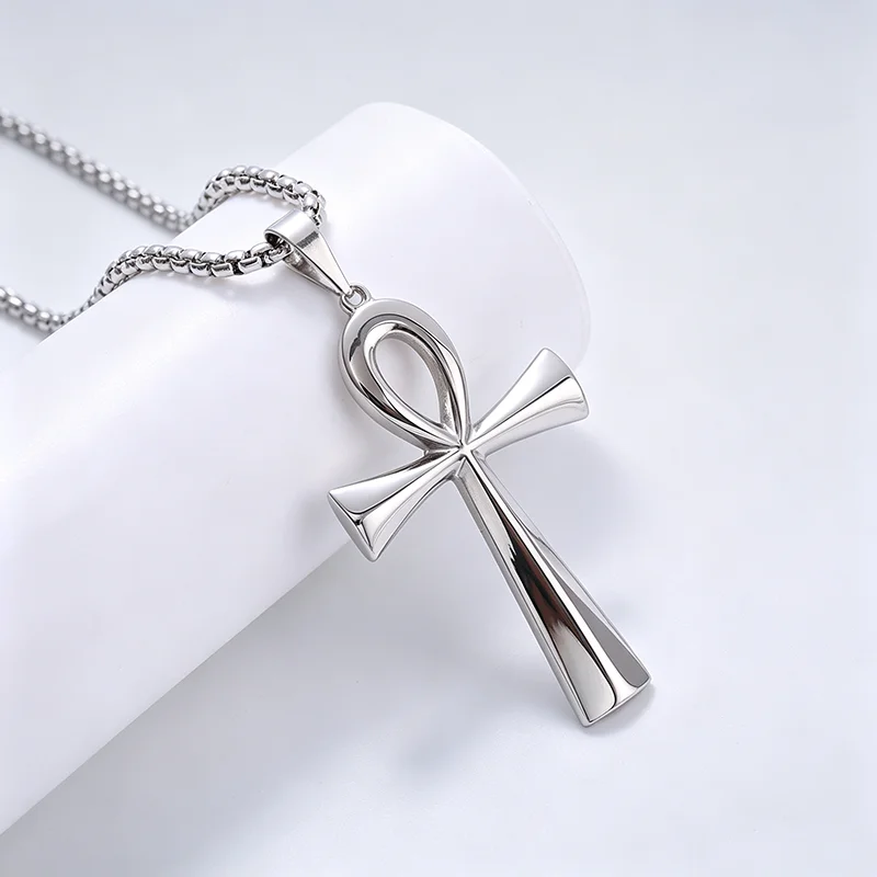 Collar con Colgante de Cruz An - Men Fashion Egypt reseña y precio