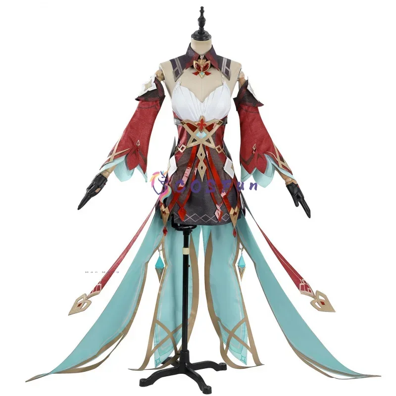 2026 Genshin تأثير تأثيري الزي فتاة سحرية أليس تأثيري حلي لعبة 2D فستان مجموعة مثير لطيف موحدة هالوين بدلة الحفلات #1