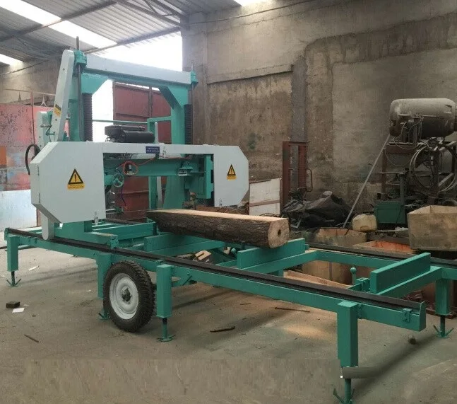 Wood Cutting Saw Machines / Electric Portable Horizontal Mini Band Saw Sawmill Machine for Sale