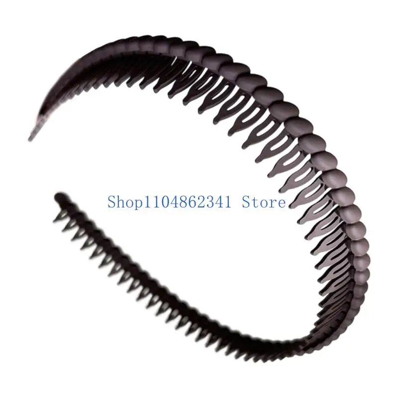 5ASD الأنيقة الأنيقة من البلاستيك المربى للنساء مشط للأسنان المضادة للانزلاق للارتداء اليومي