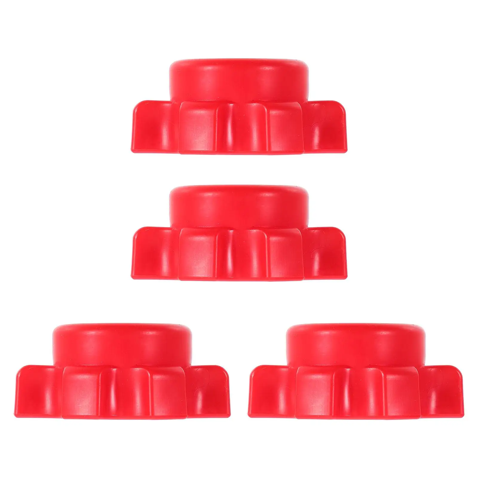 

4 Pcs Nut Accessories Weight Adjustable Part Screws Fitness Equipment Dumbbell Nuts Barbell Fixing End for