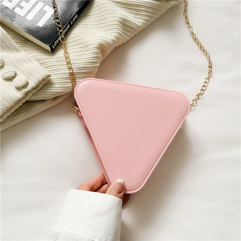 Women's New PVC Jelly Triangle One Shoulder Mini Fashion Bag