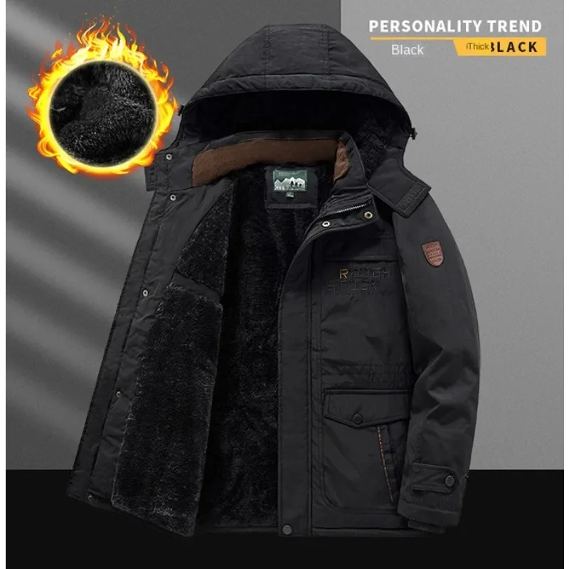 

Hooded Jackets Waterproof Mens Sports Trekking Fishing Clothing Outdoor Tactical Lightweight Padded Menswear Camping Men Winter