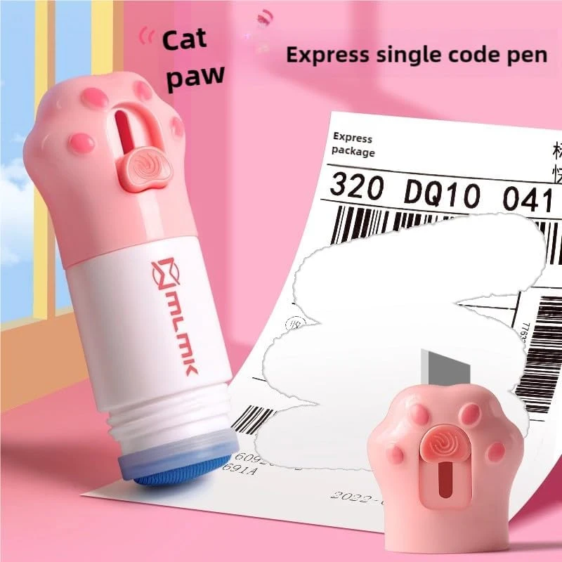 سائل تصحيح الورق الحراري 2 في 1 مع سكين فتح علبة متين للمنزل مضاد للزقزقة لحماية الهوية ختم ممحاة السوائل