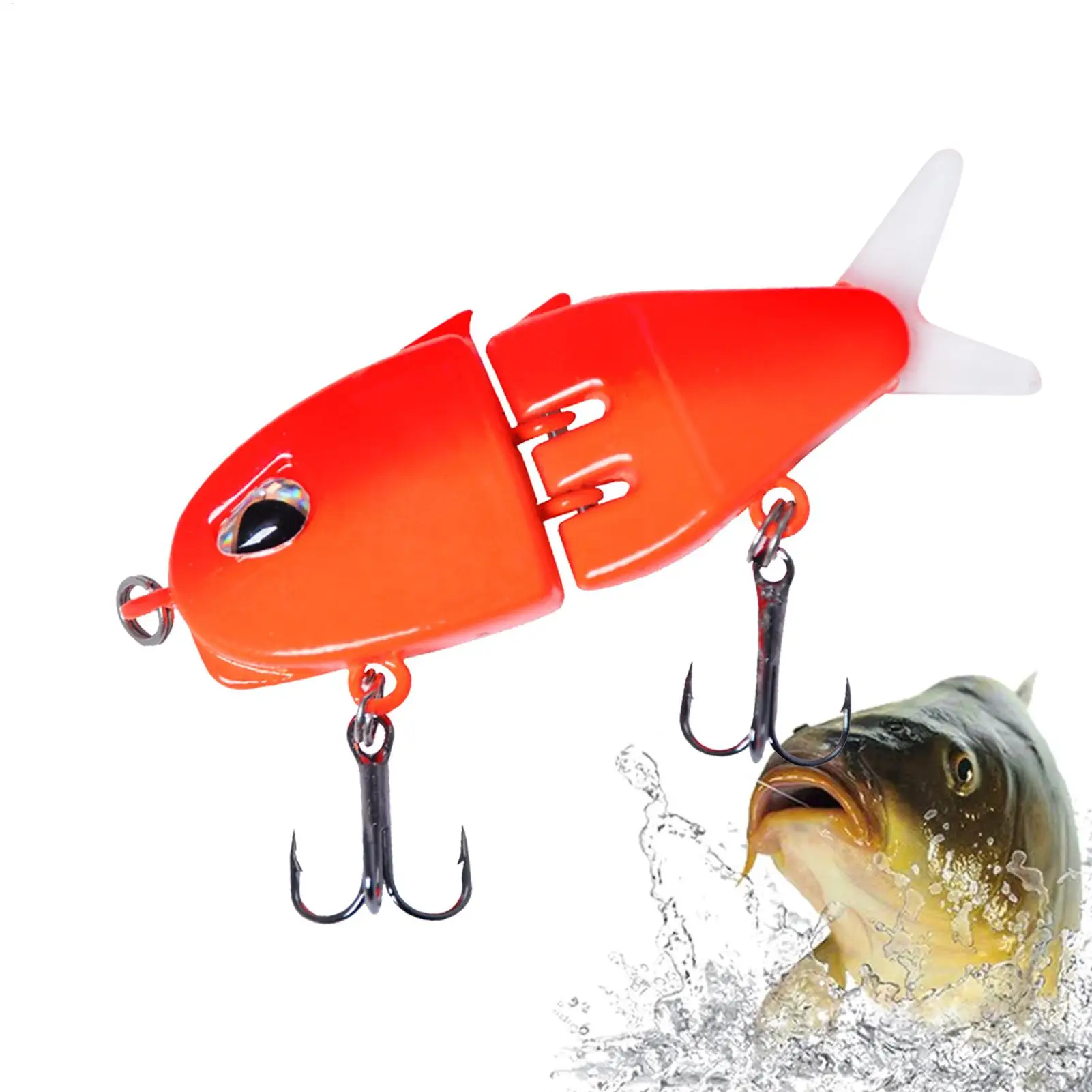 

Рыболовные приманки, реалистичные мини-приманки с двойным крючком, портативные многосегментные рыболовные приманки для ловли форели, пресноводные соленые снасти