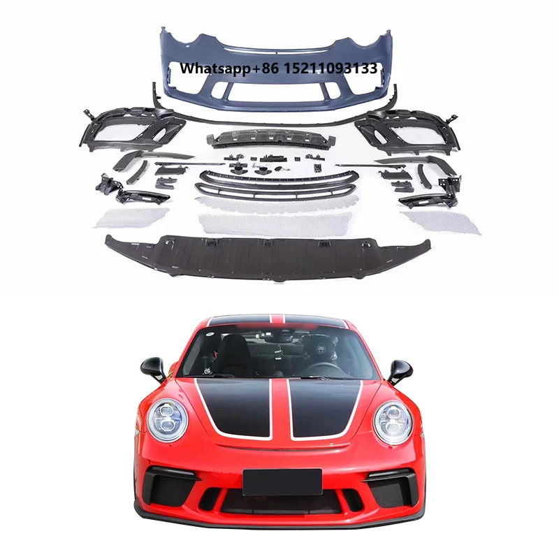 

2012-2018 911 991 Car Upgrade Modification Front Bumper Assembly Body Kit pp Molded Front Bumper Front