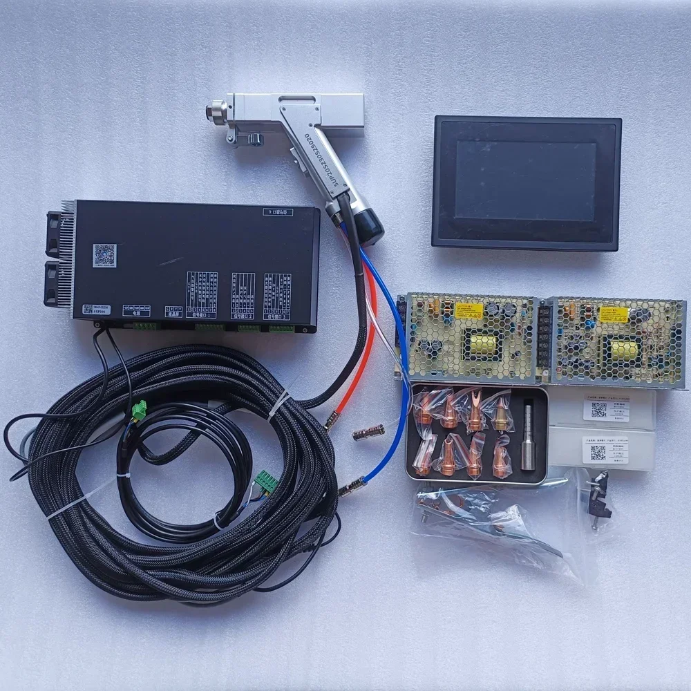 SUP20S handheld fiber  welding head with  welding controller, wire feeder, fiber  welding kit