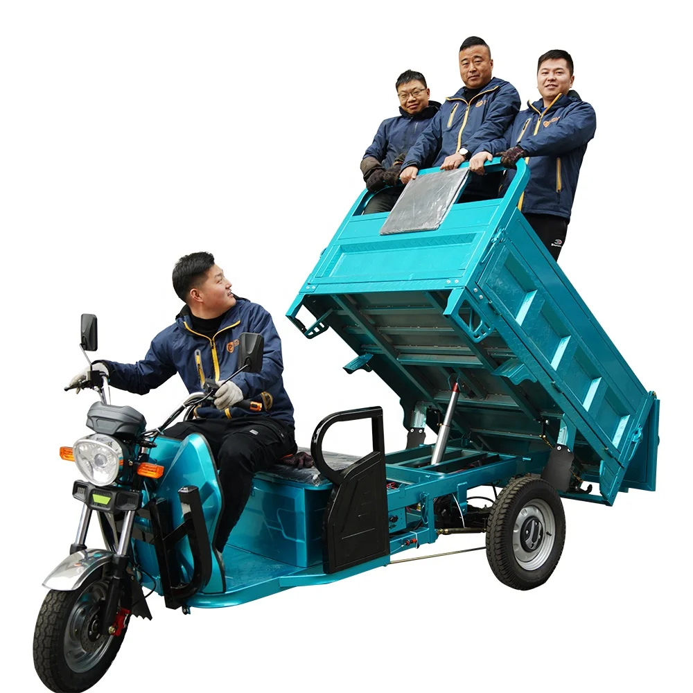 

Powerful Motor Farm Use 2000W Motor 60V45Ah Lead Acid Battery Electric Cargo Tricycle For Adult