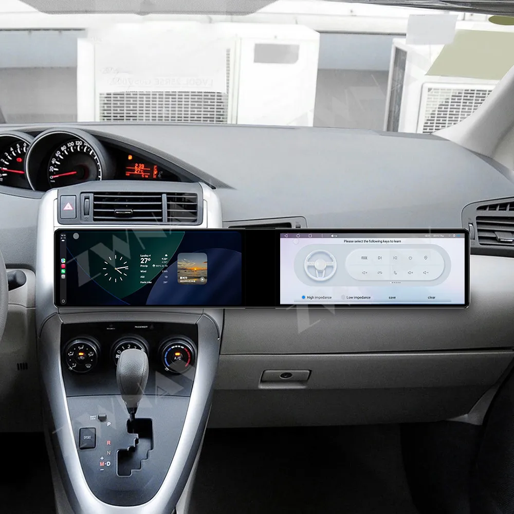 Android 13 com tela dupla HD de 12,3 polegadas para Toyota Verso 2010-2015, GPS automotivo, reprodutor multimídia, unidade principal, acessórios para 