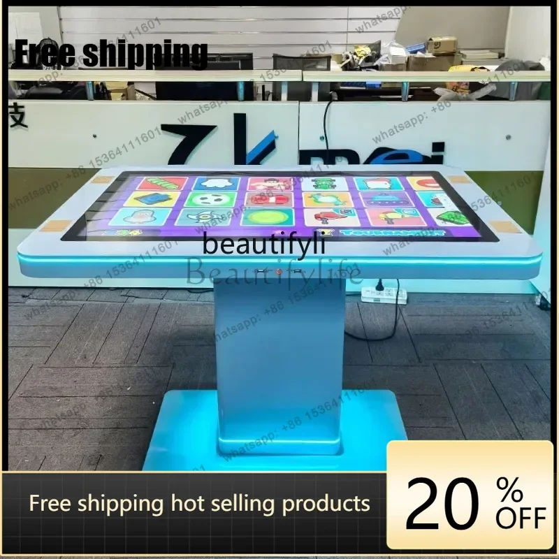 Factory Customization Touch Screen Game Table Waterproof Removable Smart Table with Wireless
