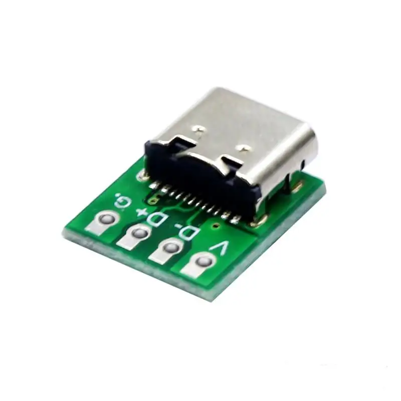 TYPE-C Motherboard Test Board Double-sided Positive And Negative Connector USB3.1 16P To 2.54 High Current Power Adapter Board