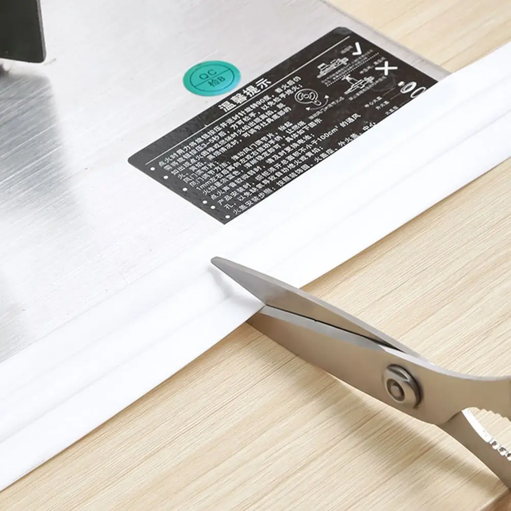 Self Adhesive Kitchen Sink Waterproof Sticker Waterproof Anti-mildew Sink Bath Sealing Strip Transparent Printing Thickened