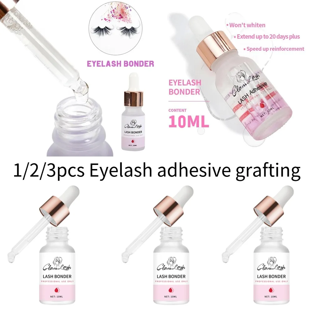 10ml Super Bonder Fixing Agent For Eyelash Extensions Primer For Lashes Glue Help Adhesive For Eyelash 1/2/3pcs Waterproof Glue