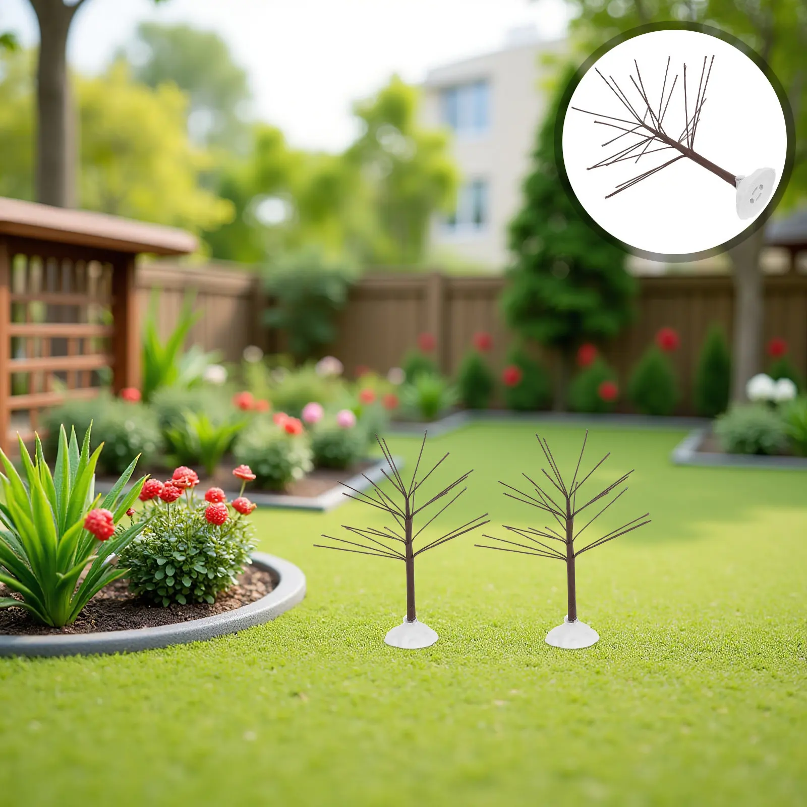 

10Pcs Artificial Winter Bare Realistic Small Fake Plant Miniature Diorama Accessories for Christmas Fall Autumn
