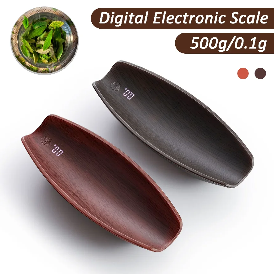 Portable Digital Scale 500g/0.1g High Precision Kitchen Scale with USB Charging Tea Coffee Bean Spices Electronic Weighing Scale