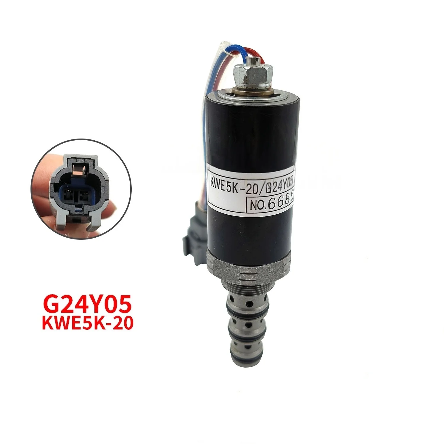 

KWE5K-20/G24Y05 Pilot-Operated Safety Locking Solenoid Valve for Kobelco SK200/230/330/350-6-6E Excavators