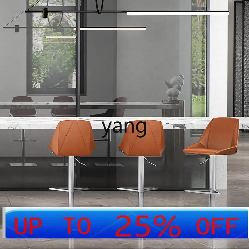 

LTT Modern Bar Chair High Stool Home Lift Bar Chair Creative Nordic Light Luxury