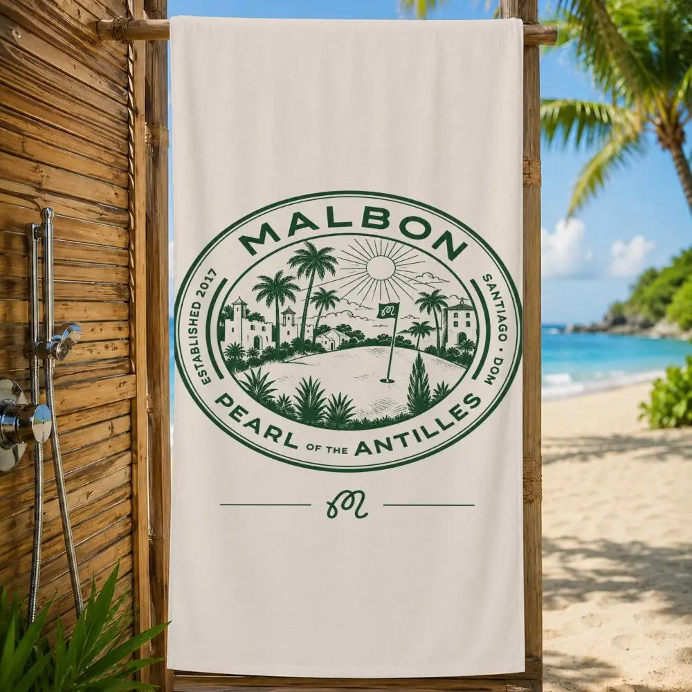 Marke Malbon Golfhandtuch, großes bedrucktes, schnell trocknendes Mikrofaser-Strandtuch, Gesichtstuch, weich, leicht, für Fitness, Camping, Spa – Detail 36