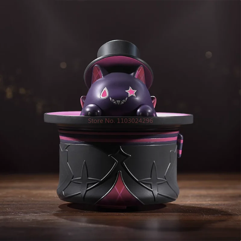 Kawaii Genshin Magic Show Series Linnie Laugh Strangely Kitty-Cat Runnable Toys Birthday Gifts Cosplay Anime