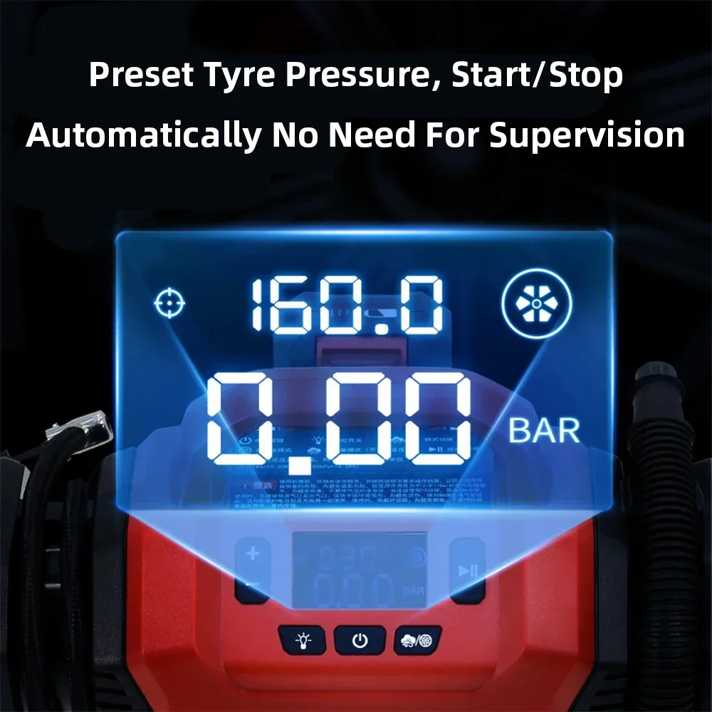 

Handheld Car Air Pump Cordless Electric Inflatable Pump Portable Inflatable Pump for Home Car Air Cushion Rubber Boat