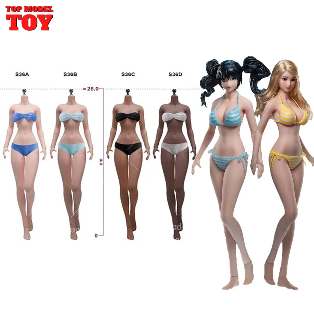 

TBLeague PLLB2020-S36/S37 1/6 Large Breast Seamless Body Pale/Suntan Skin Super Flexible Anime Girl Action Figure Model Dolls