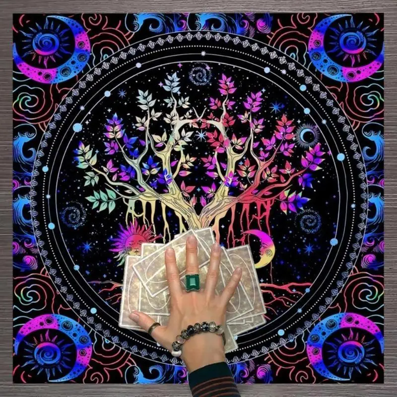 

Квадратная форма маятник дивнации коврик алтарь табличка настольная игра для карт для карты руны.