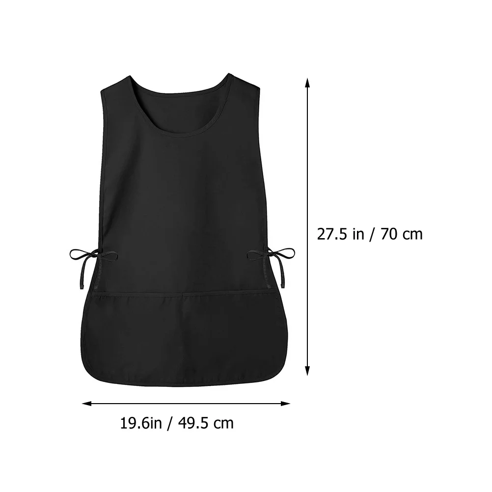 Home Kitchen Waterproof and Anti-fouling Sleeveless Vest Apron Hair Cobbler Smock Barber Aprons For Men Women Aldult