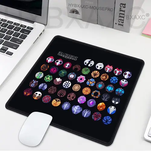 Alfombrilla de ratón de caballero hueco para juegos, alfombrilla de ratón para juegos de tamaño pequeño, alfombrillas de teclado con impresión HD, alfombrillas de escritorio para ordenador, hogar y oficina