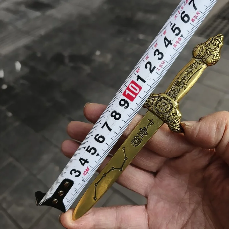 Beidou Seven Star Sword Brass Casting PA Gua Home Living Room Decoration Decoraive Hangings Pendant Tag view 4