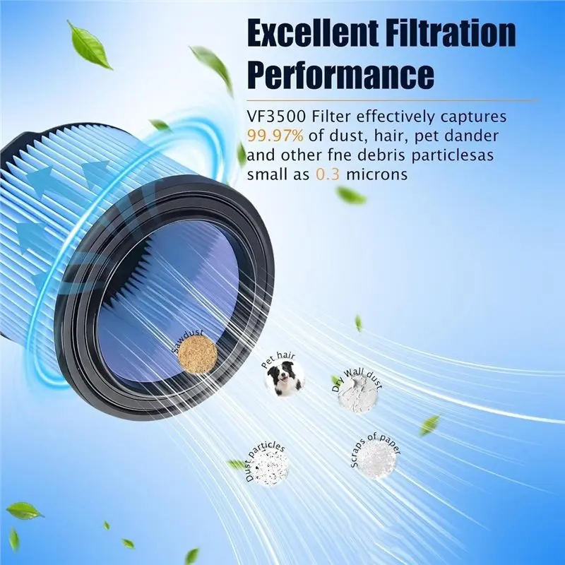 Practical Accessory Vf3500 Filter For Ridgid Shop Vac For Ridgid Shop Vac Filter Foam And Brush