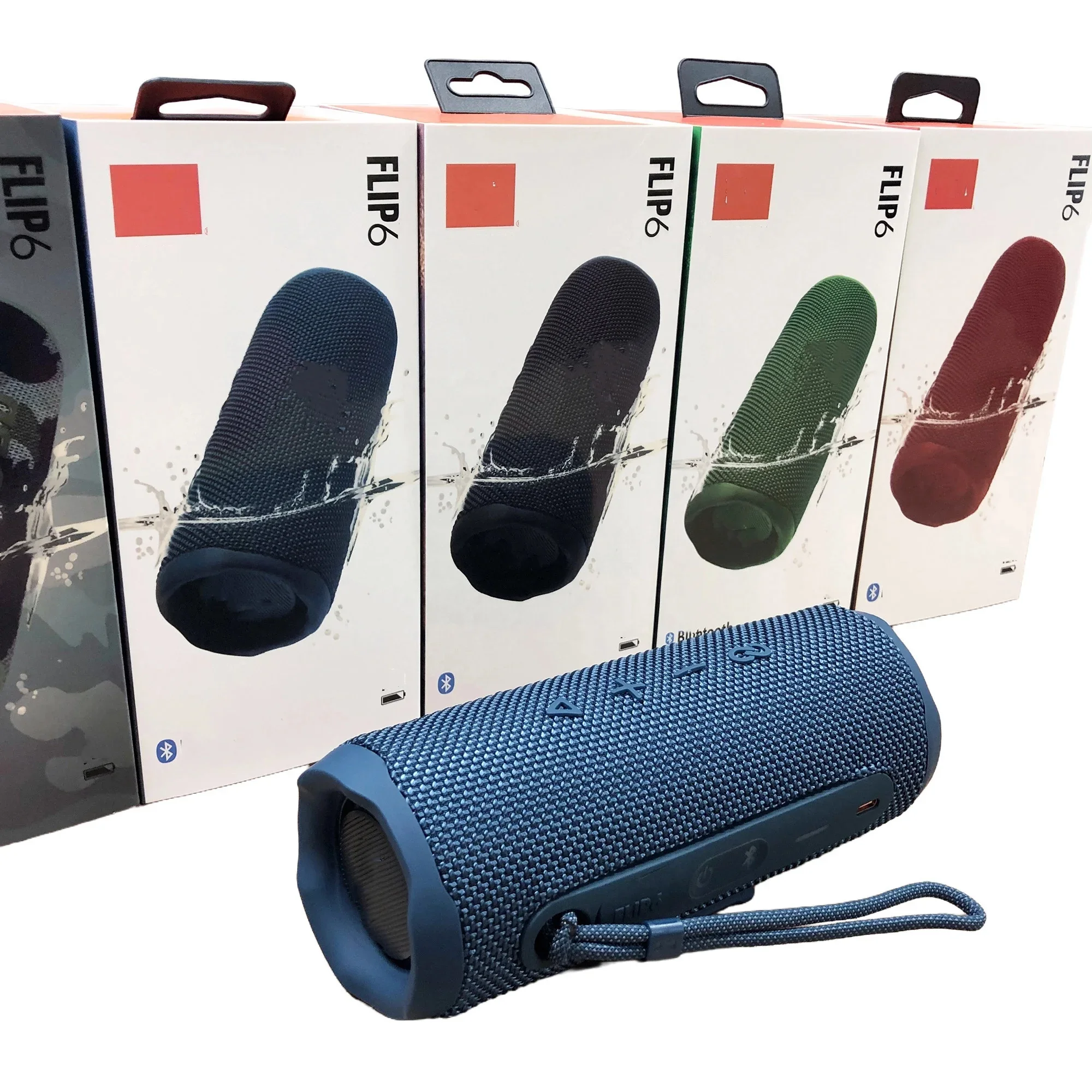 2024 Hot Selling Flip 6 Wireless Speakers Stereo Bass Outdoor Waterproof USB AUX DC Portable Wireless BT Speakers Flip6