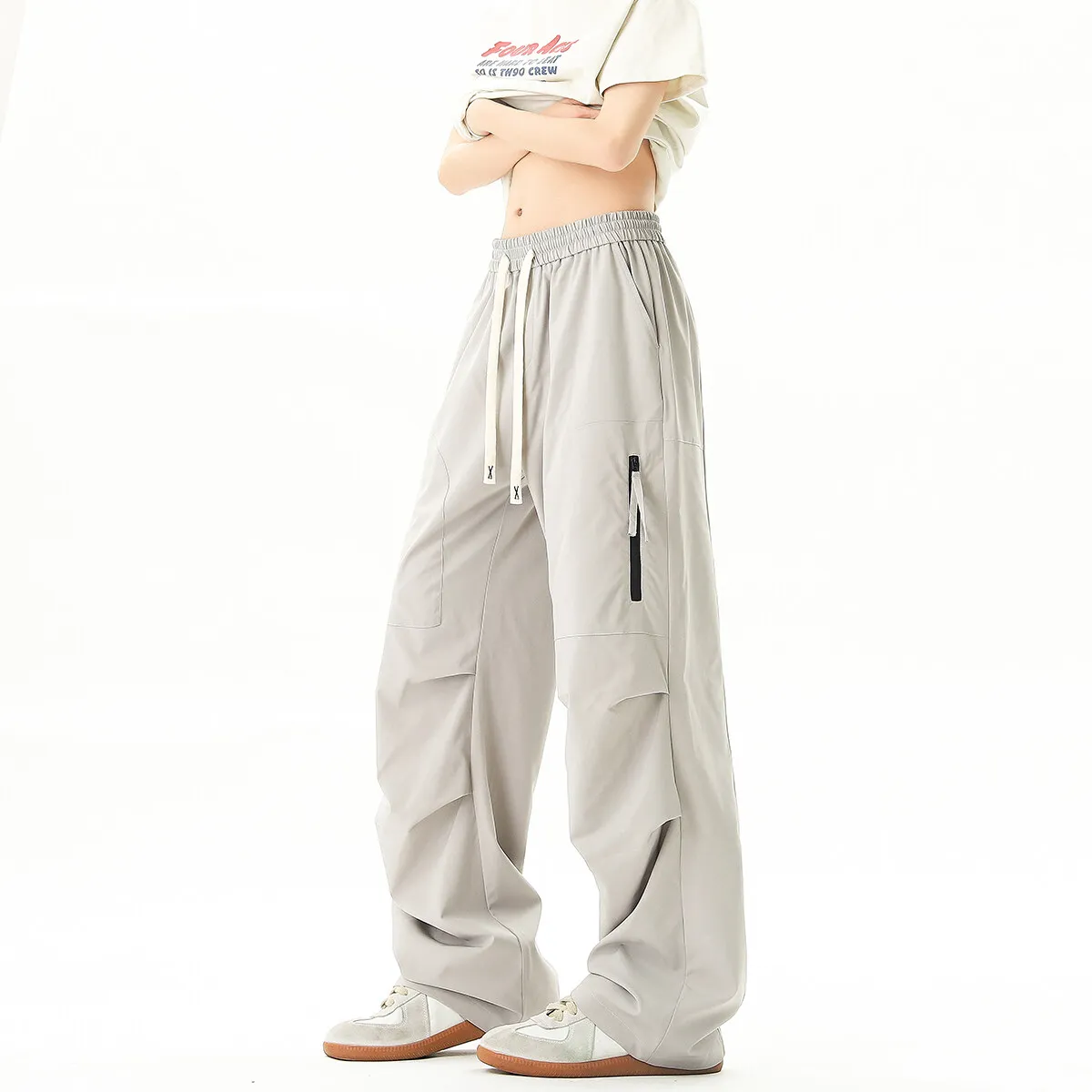 

Streetwear Cargo Pants Men Fashion Trousers Male Jogger Sweatpants Multi-pocket Waterproof Woman Harem Pants Workwear Trousers