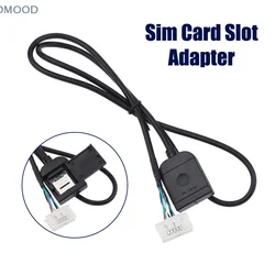 Sim Card Slot Adapter For Android Radio Multimedia Gps 4G 20pin Cable Connector Car Accsesories Wires Replancement Part