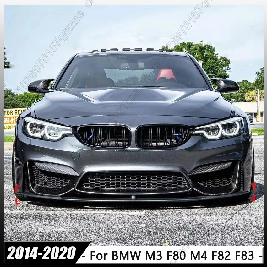 

Front Bumper Lip Splitter Diffuser Spoiler For BMW 3 4 Series M3 M4 F80 F81 F82 F83 2014-2020 Accessory Lower Bumper Guard
