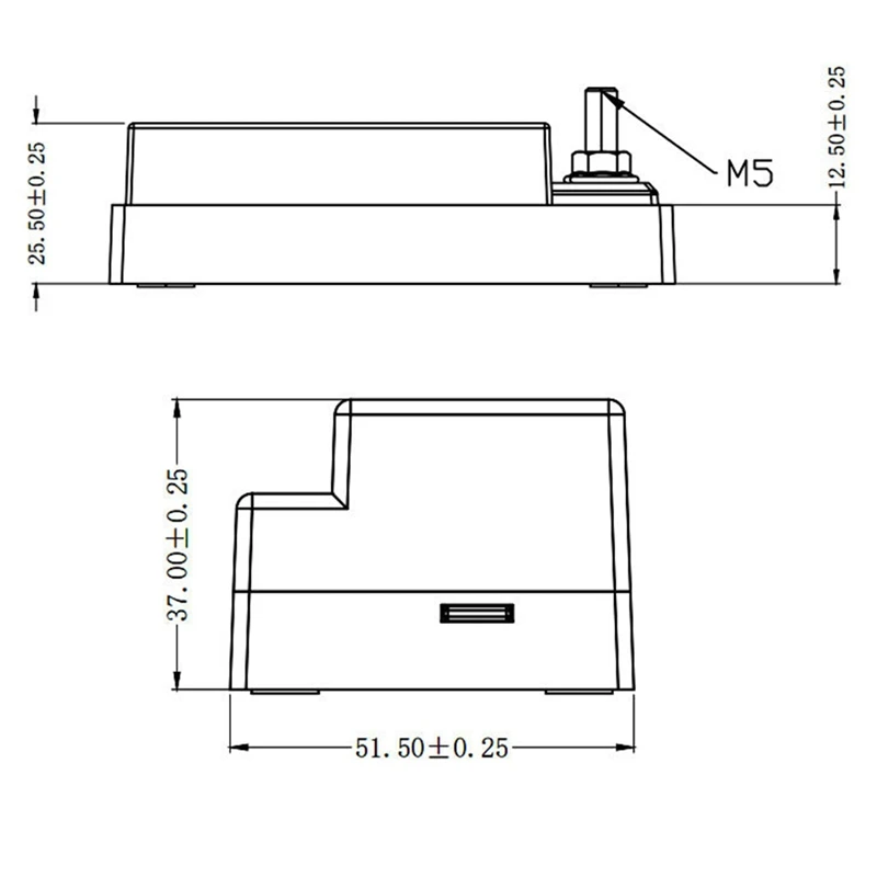 12V ฟิวส์บล็อก ATO ใบมีดฟิวส์พร้อมฝาครอบแผงฟิวส์รีเลย์กล่องชุดรถฟิวส์กล่อง