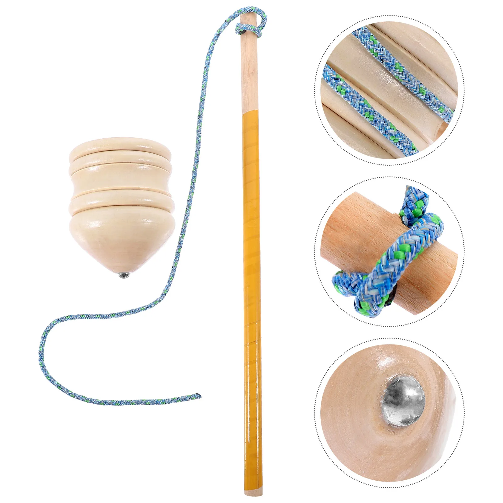 

Wooden Peg-Top Wooden Top For Kids Physics Kinesthetic Fine Motor Skills Development Party Favors