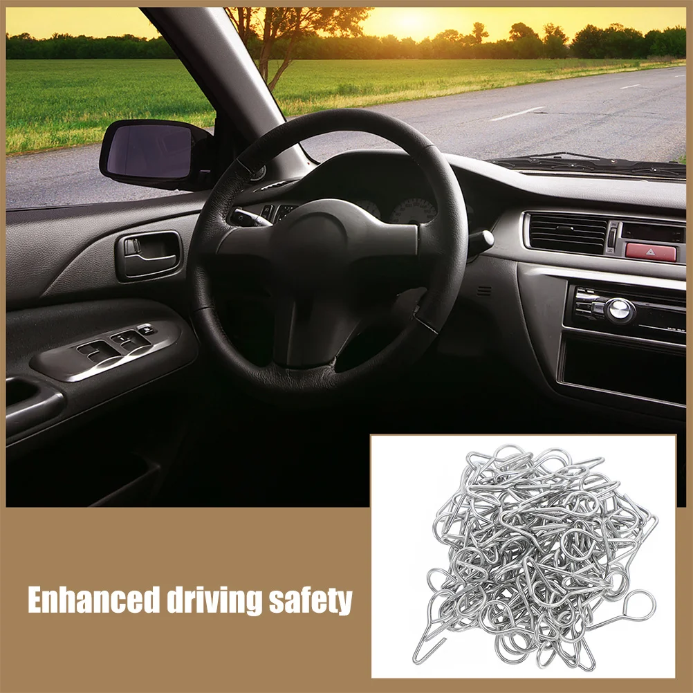 50 szt. Haczyków S do montażu na fotelach samochodowych, metalowe haczyki wielofunkcyjne do kamperów, mocowania pokrowców na siedzenia pojazdów, haczyki do przechowywania w kamperach, haczyki do drzwi.