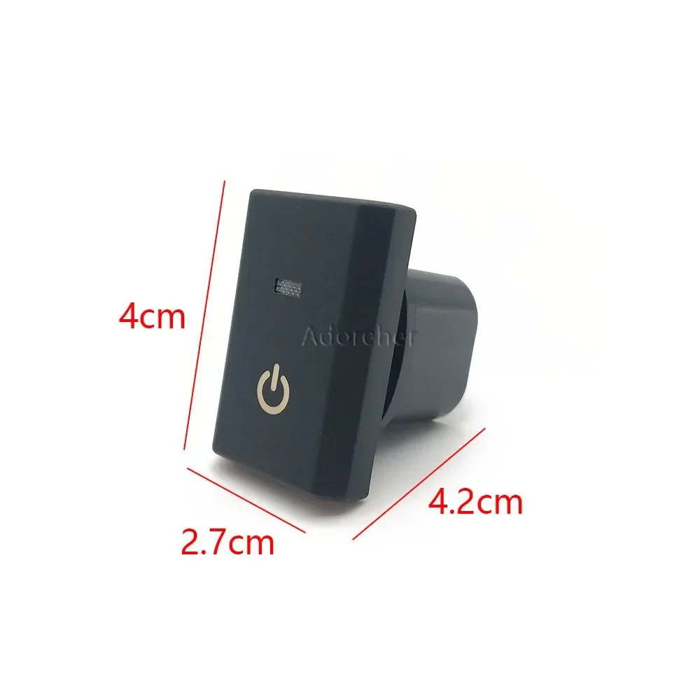 1PC Car LED Power Radar Fog Lights Spotlight Heated Steering Wheel Power Supply Switch Button For Ford Tourneo Transit 16-20