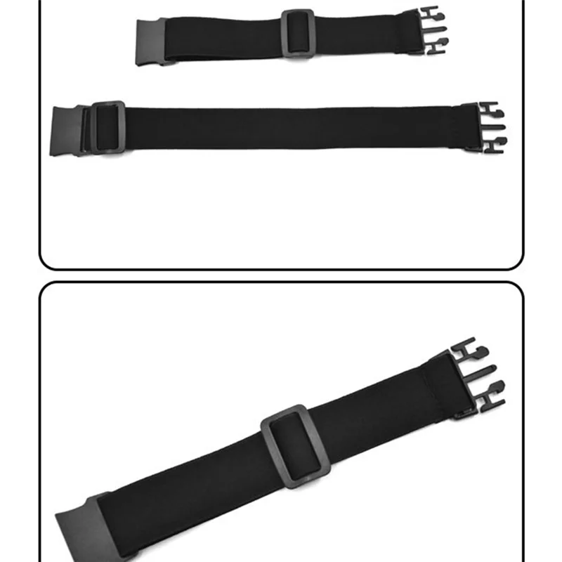 Ceintures élastiques sans boucle pour hommes et femmes, pour Jeans, paquet de 2, ajusteur de pantalon Invisible avec boucle plate, boucle de ceinture de 1.5 pouces, Durablea83x