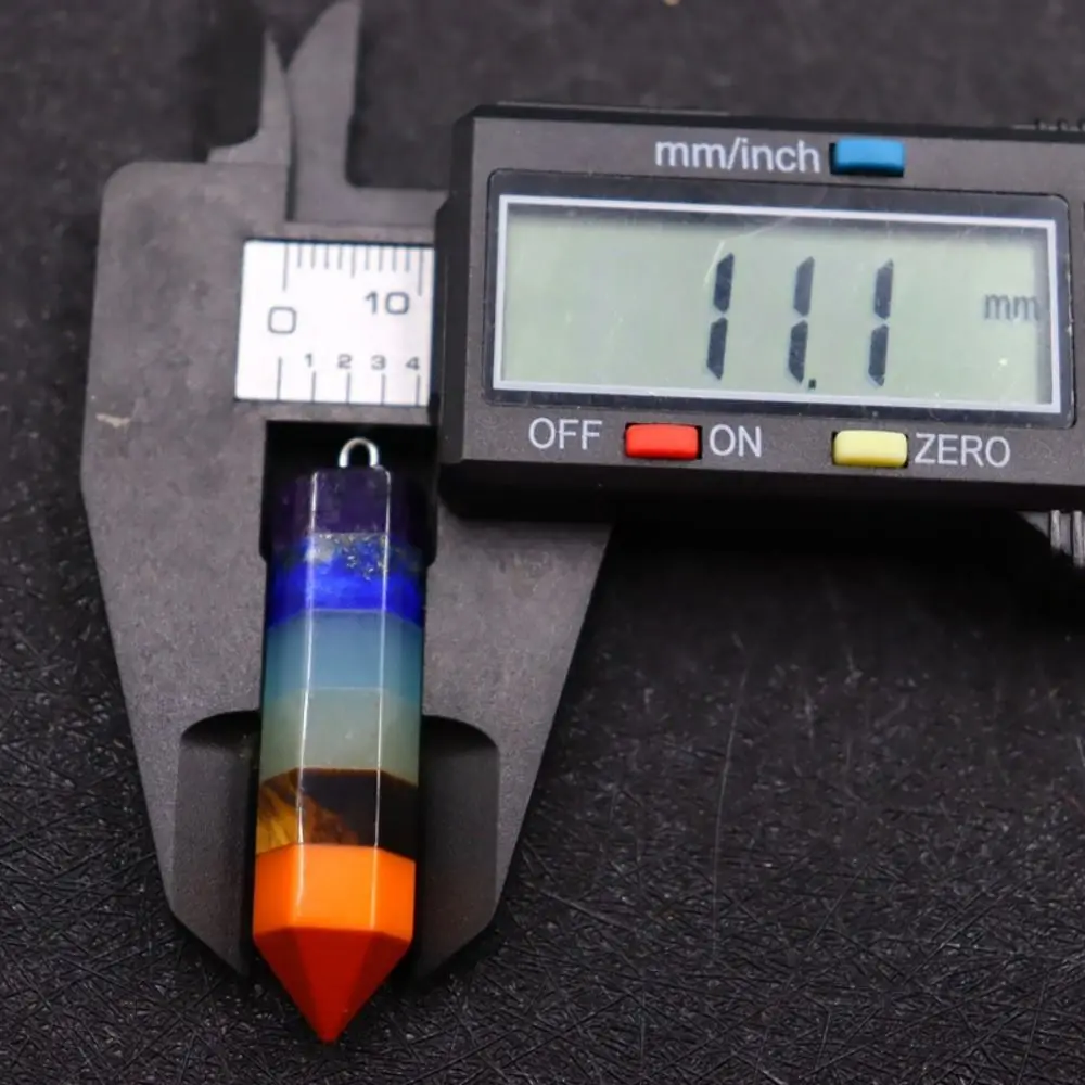 Fashion Jewelry Reiki Pendulum Pendant New Design Gift Chain Healing Crystal 7 Chakra Orgonite Amulet